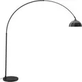 Tectake Bogenleuchte Arcus 70Er Jahre Retro Stil Beschichteter Stahl  60 W  175 x 34 50 x 206 cm Schwarz