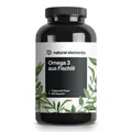 natural elements Omega 3 – 180 Kapseln – 2000mg Fischöl pro Tagesdosis – Triglycerid-Form mit EPA und DHA – Labor, aufwendig aufgereinigt