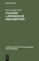 Vulgärlateinische Inschriften (Gebundene Ausgabe) (US IMPORT)