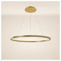 s.luce Pendelleuchte LED Ring Pendelleuchte rund Direkt oder Indirekt Gold, Warmweiß goldfarben Ø 80 cm x 80 cm x 3.3 cm