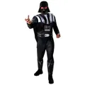 Metamorph Kostüm Star Wars – Darth Vader Kostüm Deluxe, Hochwertiges Kostüm des dunklen Sith Lords schwarz L
