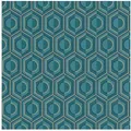 Rasch Vliestapete Sophia, 710144, 3D Optik, 0.53 x 10.05 m, Blau, Gold