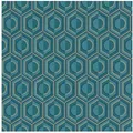 Rasch Vliestapete, Retro blau