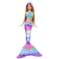MATTEL Barbie Malibu Meerjungfrau mit funkelnden Lichtern HDJ36