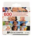EXACOMPTA Klebestreifen 10x Packung mit 600 selbstklebenden Fotoecken - Kristall - 12990E Fotoalben Accessories