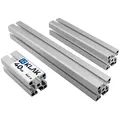 KLAK Profil KLAK 40 - Aluprofil 40x40mm System-, Montageprofil Typ-I Nut8 10-200cm silberfarben 4 cm x 200 cm x 4 cm