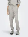 Sweathose "ONPLOUNGE HW SWEAT PNT - NOOS", mit Kordelzug, Gr. XS (34) - N-Gr, Pumice Stone N-Gr