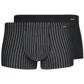 Skiny Retro Boxer 2er Pack Basic (Spar-Set, 2-St) Retro Short / Pant - ohne Eingriff - Atmungsaktiv schwarz M