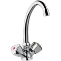 Waschtisch-Zweigriffmischer ETOU 244 mm, mit versenkbarer Kette, chrom