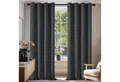 Deconovo Verdunkelungsvorhang Gardinen mit Ösen Blickdichte Vorhang Kälteschutz Schlafzimmer 2er Set, Blackout Curtain einfarbig Thermo Vorhang Verdunkelung Wärmeisolierend