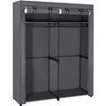 Songmics Kleiderschrank RYG02GY, grau, 2 Stofftüren, (BxHxT) 140 x 174 x 43cm