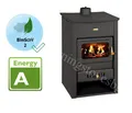 Kaminofen Warmwasserboiler Prity K2CP W10 Gusseisen Top BImSchV2 6,2+7,1 kw.