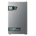 YUNA Kühlschrank SEREBRO E mit Fresh Zone/ 94L Nutzinhalt/Vollraumkühlschrank/ 84 cm hoch/ 86 kWh/Jahr/Türanschlag wechselbar/Leiser Betrieb 36 dB/Silbern