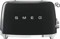 SMEG TSF03BLEU, 4 Scheibe(n), Schwarz, Edelstahl, Tasten, 50's Style, Edelstahl