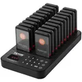 VEVOR Kabelloses Pager-System 20 Anrufbeantworter Gäste-Warteschlangenrufe