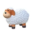 Geschenkestadl Gartenfigur Schaf wetterfest 23 cm hoch Tier Figur (Natur)