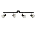 BRILLIANT Lampe Blacky Spotrohr 4flg schwarz | 4x D45, E14, 40W, geeignet für Tr