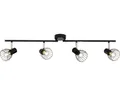 Deckenspot 4-flammig B 80 cm schwarz