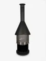 Firestar Gartenkamine Grillkamin DN 700 Swing 3. Generation NEU Edelstahl schwarz Grillkamin Kamin, inklusive Grillrost und Fettschutzpfanne