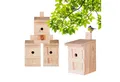 BigDean Nistkasten Vogelhaus für Meisen & Kleinvögel Massivholz 27x17x17cm Brutkasten, Kleinvogel Massivhaus aus Holz. Brutkasten, Nistkasten