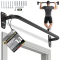 NEOLYMP Klimmzugstange Wandmontage bis 200kg – Stabile Pull Up Bar aus Premium Stahl für Home Gym, Outdoor & Calisthenics – Reckstange für Klimmzüge, Muscle Ups, Beinheben & L-Sit Training (Schwarz)
