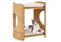 KOMFOTTEU Tierbett, 2 stöckiger Katzenbett, aus Bambus