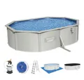 Bestway Planschbecken Bestway Hydrium Stahlwandpool Komplett-Set mit Sandfilteranlage 500 x