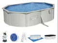 Bestway® Hydrium™ Stahlwandpool Komplett-Set mit Sandfilteranlage 500 x 366 x...