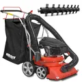 HECHT 8514 Laubsauger 2in1 Laubbläser Benzin mit Kehrwalze | Fahrbar | 6 PS | 150 L Fangkorb