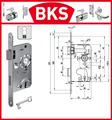 BKS Zimmertür Einsteckschloss 0215 BB 18/ 55/72/8 mm DIN links silber abgerundet