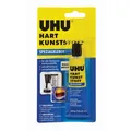 UHU Kunststoffkleber 46650, Hart Kunststoff, 30g, Spezialkleber, extra stark, wasserfest