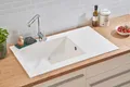 Einbauspüle Küchenspüle Spüle Granit Mineralite 86 x 50 Weiß Respekta Denver
