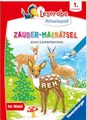 Ravensburger Leserabe Zauber-Malrätsel zum Lesenlernen: Im Wald (1. Lesestufe), Malen auf Zauberpapier, Rätsel, Lesen lernen Vorschule, Rätselbuch ab 6 Jahre (Rätselspaß)