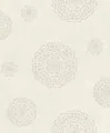 Rasch Tapete Rocknrolle 540550 Ornament rund cremeweiß satin Vliestapete Vlies