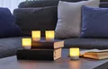 Northpoint LED Akku Lounge Lights 4er-Set mit Touchsensor Kabellos für Innen und Außen RGBW Flackereffekt Matt weiß