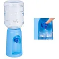 Relaxdays Getränkespender 10027938 blau 4,5 Liter, Kunststoff, Wasserspender mit Ständer und Zapfhahn