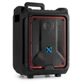 Vonyx SPLASH300 Partybox Bluetooth Lautsprecher Groß, Outdoor Partylautsprecher IPX5, Akku, 200 Watt, Tragbare Soundbox, mobiler Party Box mit Bassboost, LEDs, Musik Box, MP3, USB - Schwarz