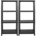 Ondis24 2x Steckregal 60 x 30 x 135H cm 4 Böden Kunststoff