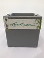 Lechuza Canto Stone Low 30 steingrau, Komplettset 13700 Pflanzgefäß Blumentopf