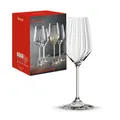 Spiegelau Champagner Gläser 310 ml, 4 Stück, LifeStyle, 4450177, Sektgläser aus Kristallglas, Champagnergläser spülmaschinenfest