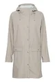 OXMO OXTanne Damen Windbreaker Übergangsjacke Regenjacke wasserabweisende Jacke mit Knopfleiste Kapuze mit Kordelzug, Größe:L, Farbe:Feather Gray (151305)