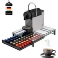 bremermann Kaffeekapsel-Box,, Transparent, Metall, 31x7x40.5 cm, Küchen, Küchenmöbel, Küchenregale