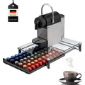 bremermann Kaffeekapselbox, Kapselhalter, transparente Glasplatte 60x Nespresso