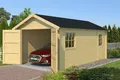 Garage Werkstatt Holzgarage Gartenhaus Schuppen DILLON 320x560 cm 34 mm Lasita