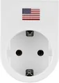 REV Reisestecker Traveler Plus USA weiß  Reiseadapter