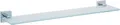 tesa Duschregal EKKRO Glasablage ohne Bohren - 5 cm : 12,0 cm : 60 cm, Packung, selbstklebende Badablage aus Glas - chrom - silber glänzend