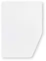 Walra Jersey Spannbettuch, rechte ecke, weiß, 160x210cm
