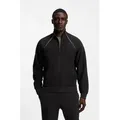 BOSS GREEN Sweatjacke Skaz mit Markenlabel schwarz XL (52)