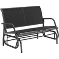tectake® Schaukelbank Greta 121 x 72 x 86,5 cm - Schwarz