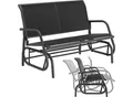 tectake® Schaukelbank, 2-Sitzer, sanfter Schaukelmechanismus, 121 x 72 x 86,5 cm